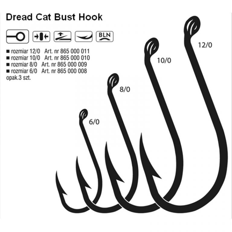 CATFISH HOOK BUST 100 BLNR BAG 3 PCS DREAD CAT®