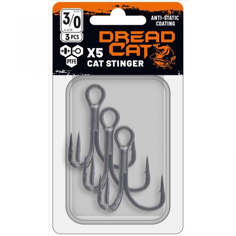 CAT STINGER X5 TREBLE 10 PTFE BOX 3 PCS DREAD CAT