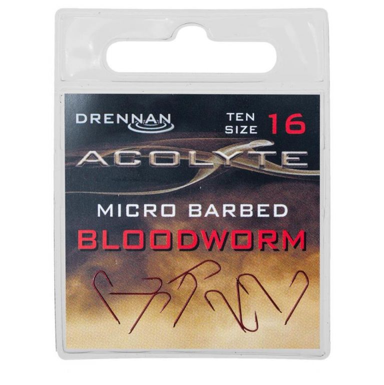 Drennan ACOLYTE BLOODWORM HOOKS SIZE 16  