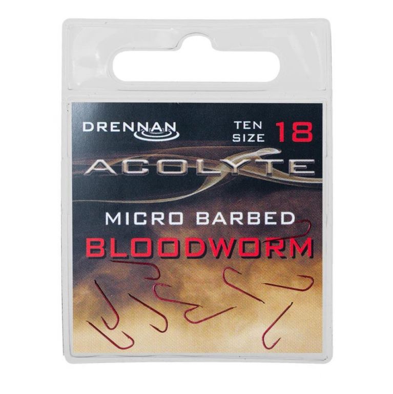 Drennan ACOLYTE BLOODWORM HOOKS SIZE 18  