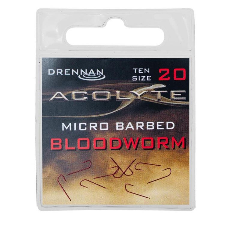 Drennan ACOLYTE BLOODWORM HOOKS SIZE 20  