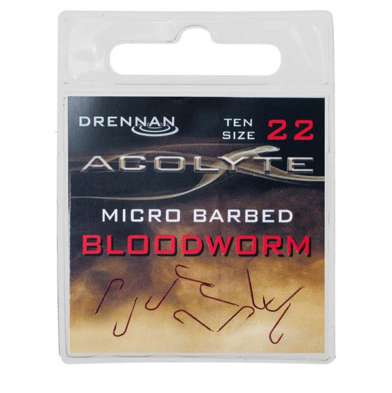 Drennan ACOLYTE BLOODWORM HOOKS SIZE 22  