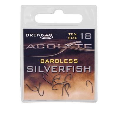 Drennan Acolyte PTFE Silverfish Barbless 18  