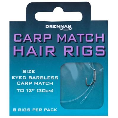 Drennan Carp Match Hair Rigs  8 to 7lb  