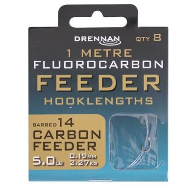 Drennan FLUOROCARBON 1MT FEEDER CARBON FEEDER 14  