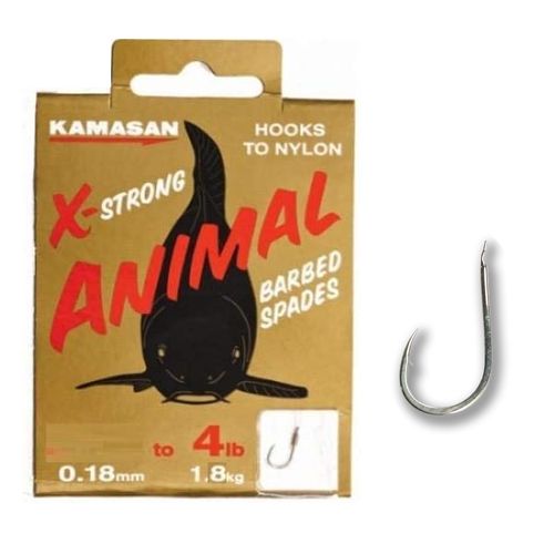 KAMASAN MONT  ANIMAL SPAADES HOOKS NYLON N10  