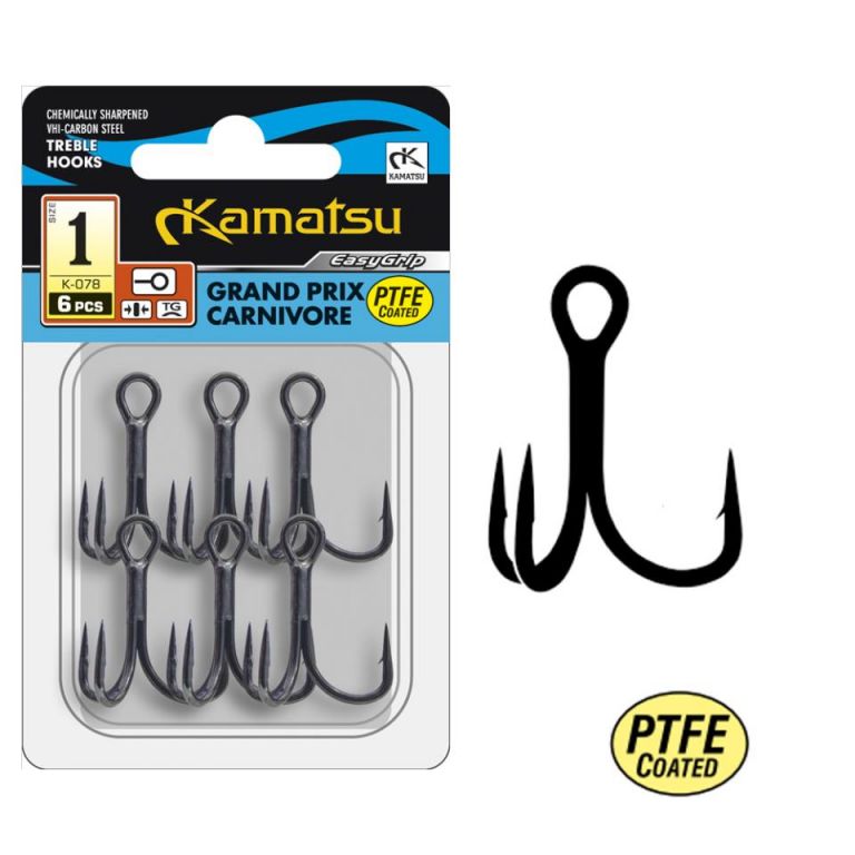 TREBLE HOOK GRAND PRIX CARNIVORE PTFE 1 TG K-078 O