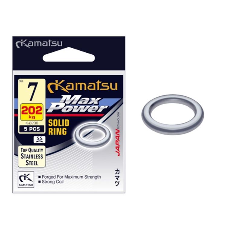 SOLID RING MAX POWER K-2200 7MM202KG SS OPP.5PCS