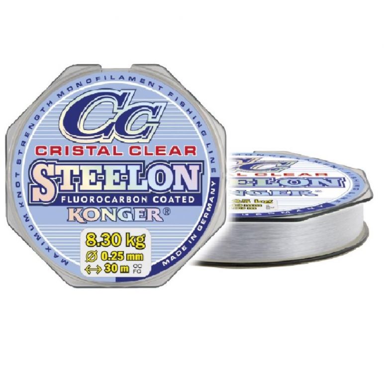 STEELON CRISTAL CLEAR FLUOROCARBON COATED 0.25mm1