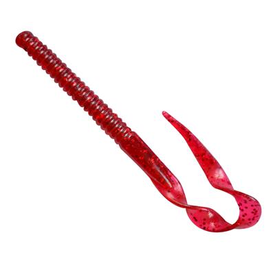 E-SOX  CURLY WORMS , BLOOD RED  