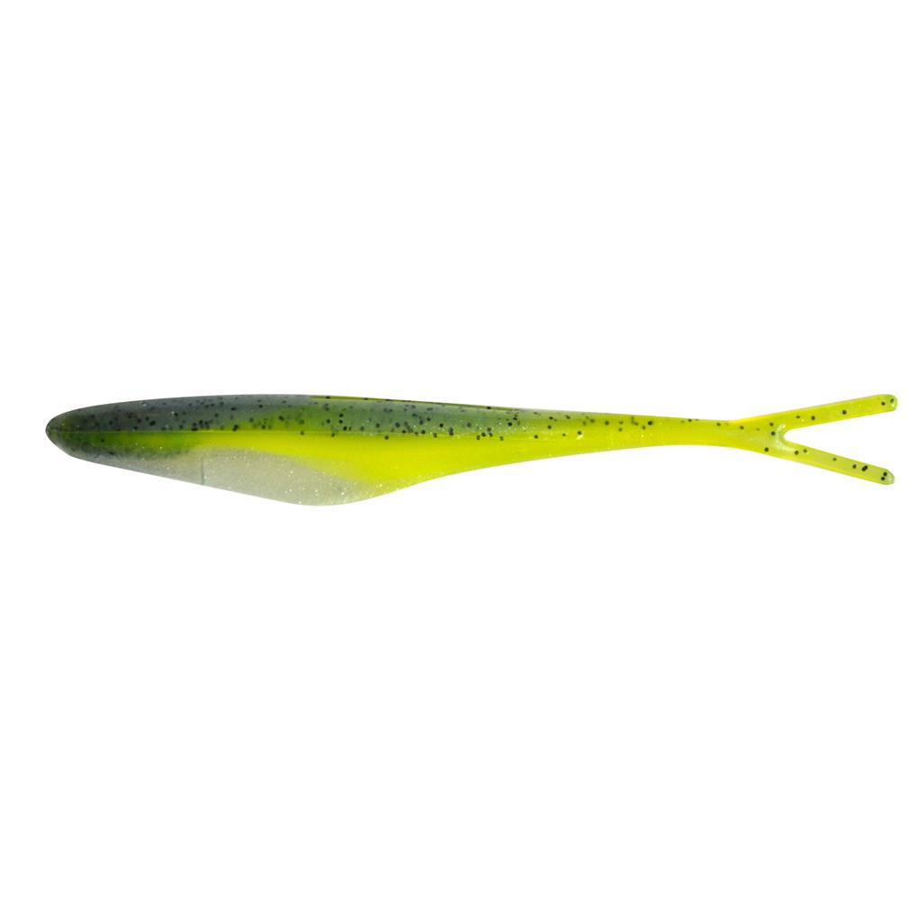 E-SOX DROPSHOT LURES , SPLIT TAILS , GREEN  