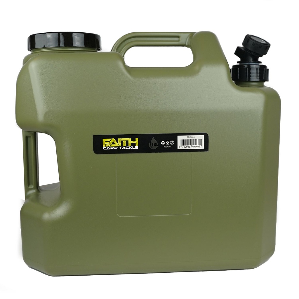 Faith | Jerrycan | 18 Ltr  | 37x20x33cm    | Polyetheen Groen