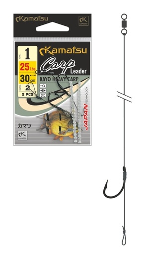 [500400301] KAMATSU CARP LEADER KAYO HEAVY CARP 1BLNR 30cm25L